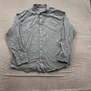 UNTUCKit Shirt Mens 3XL Gray Button Down Long Sleeve Casual 100% Cotton Soft Top
